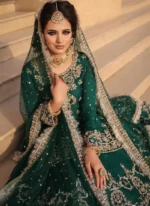 Emerald Green Bridal Gharara