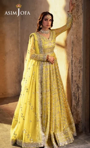 Yellow Anarkali Salwar Suit