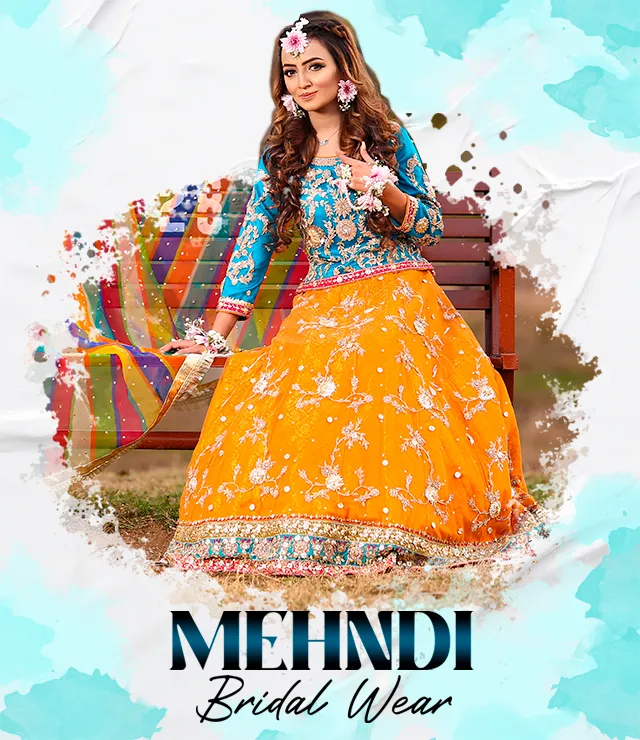 Tail mehndi dress store