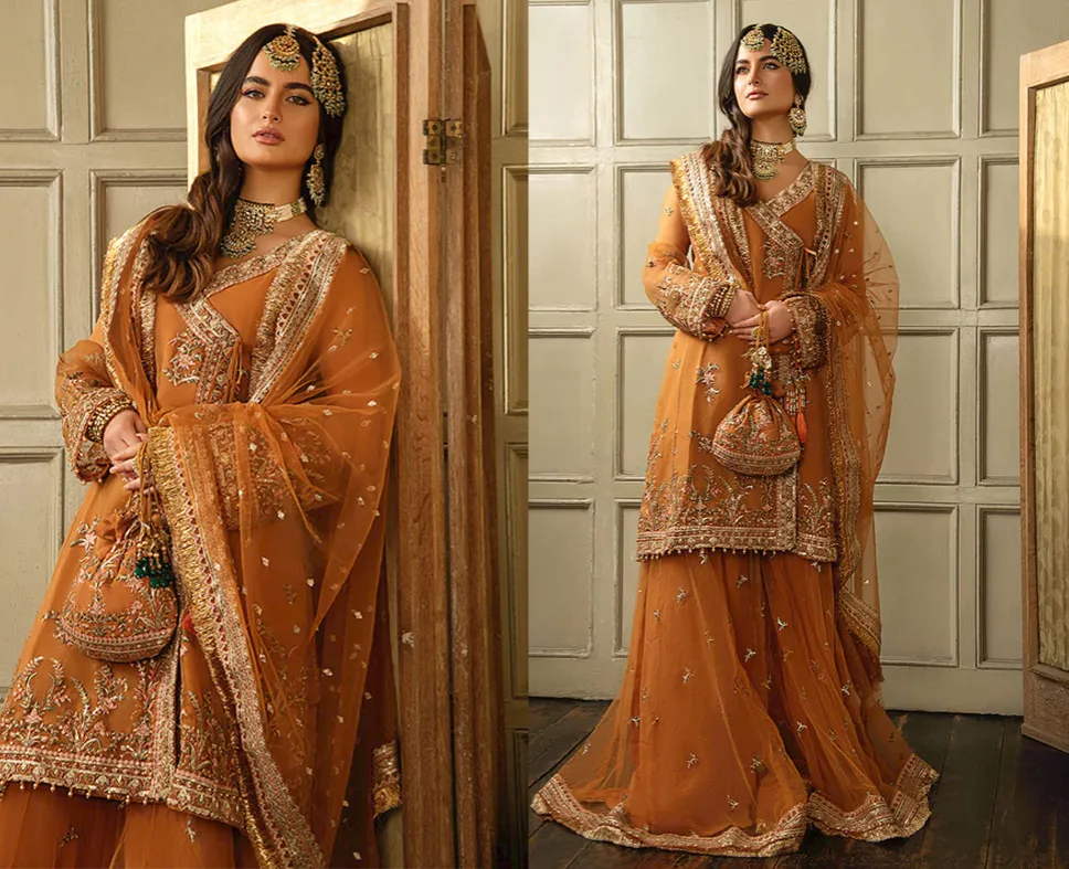 Yellow Sharara Suit
