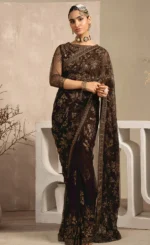 Brown Colour Saree​