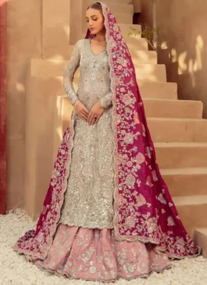 Frost Pink Walima Lehenga (1)