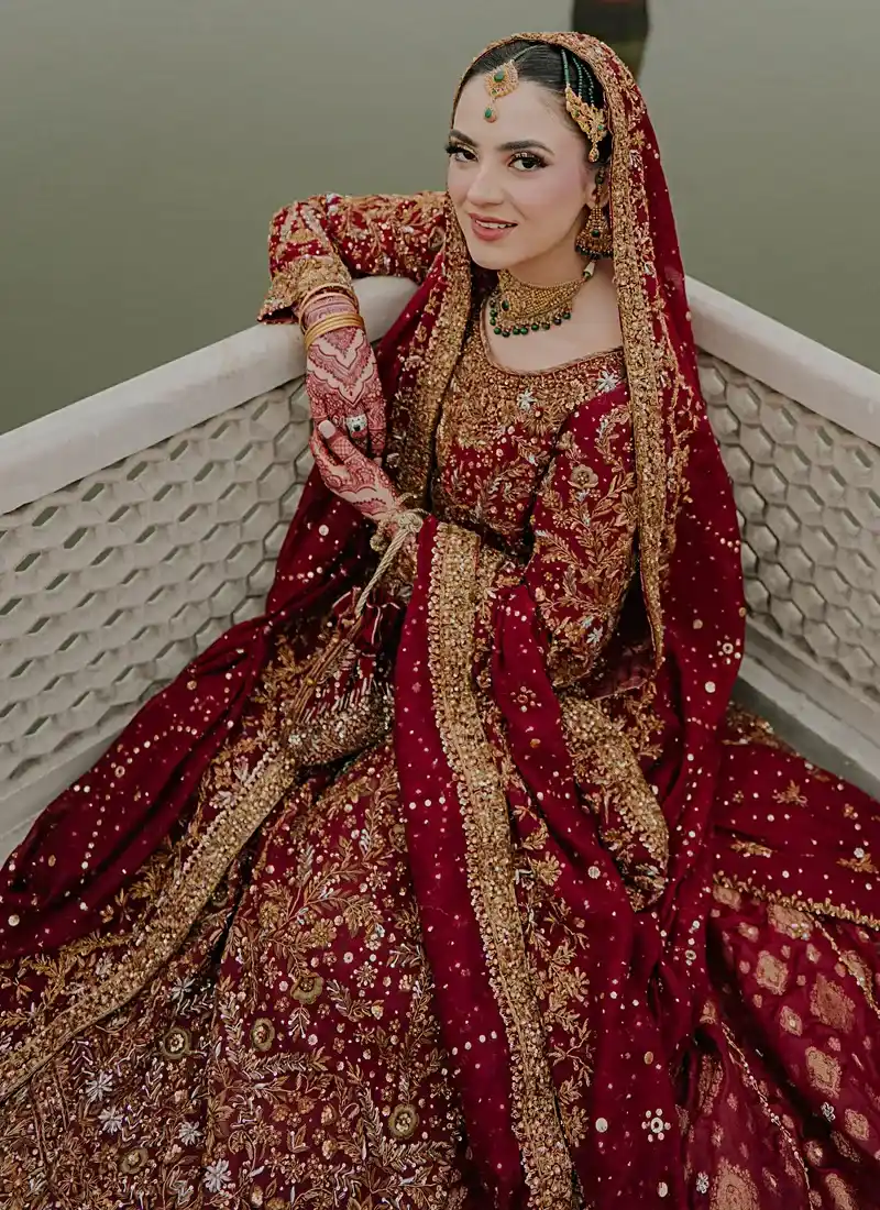 Maroon Nikkah Dress (3) Maroon Nikkah Dress (3)