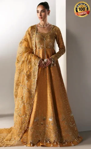 Orange bridesmaid Gown For Wedding Guests (4)